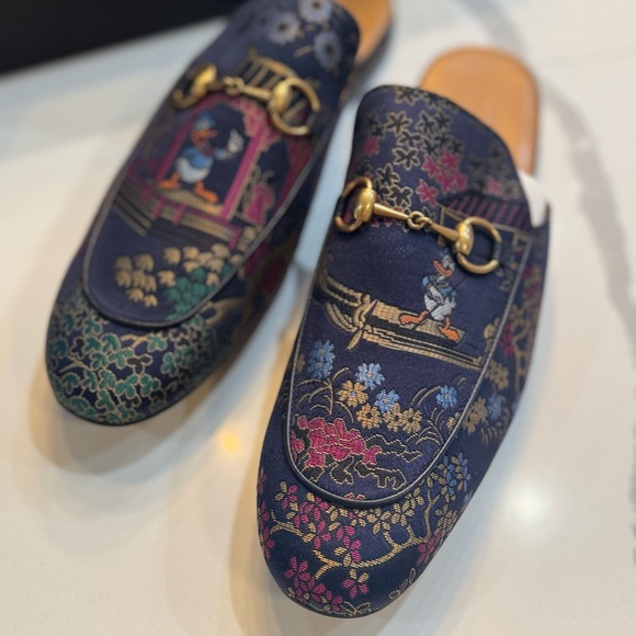 Gucci Men\'s Disney Donald Duck Princetown Loafers New main image 15